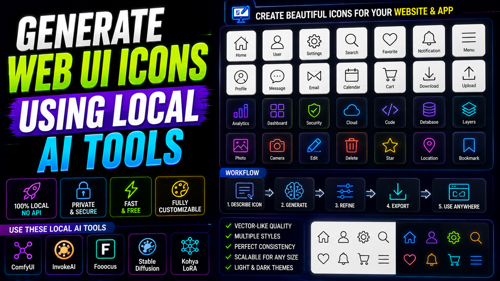 generate web UI icons