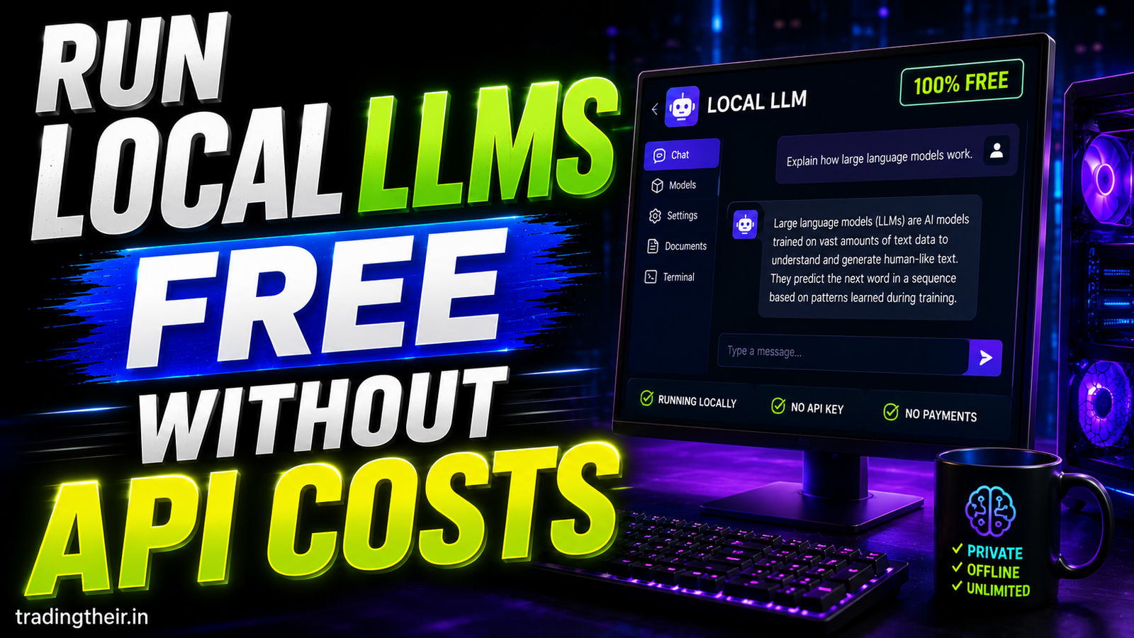 Run Local LLMs Free