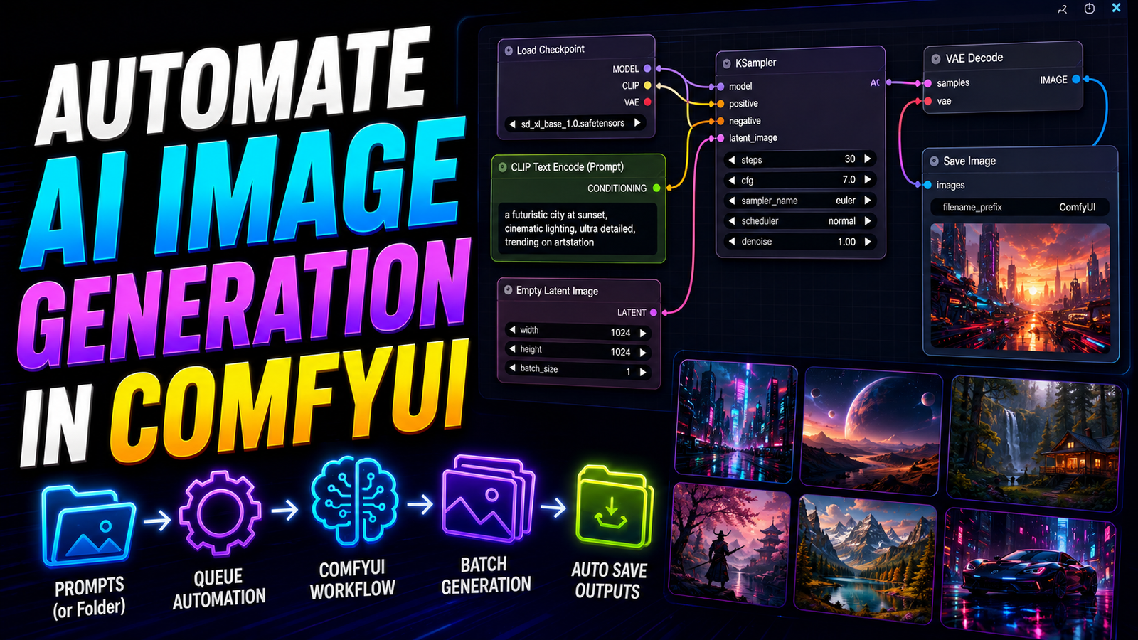 Automate AI Image Generation in ComfyUI