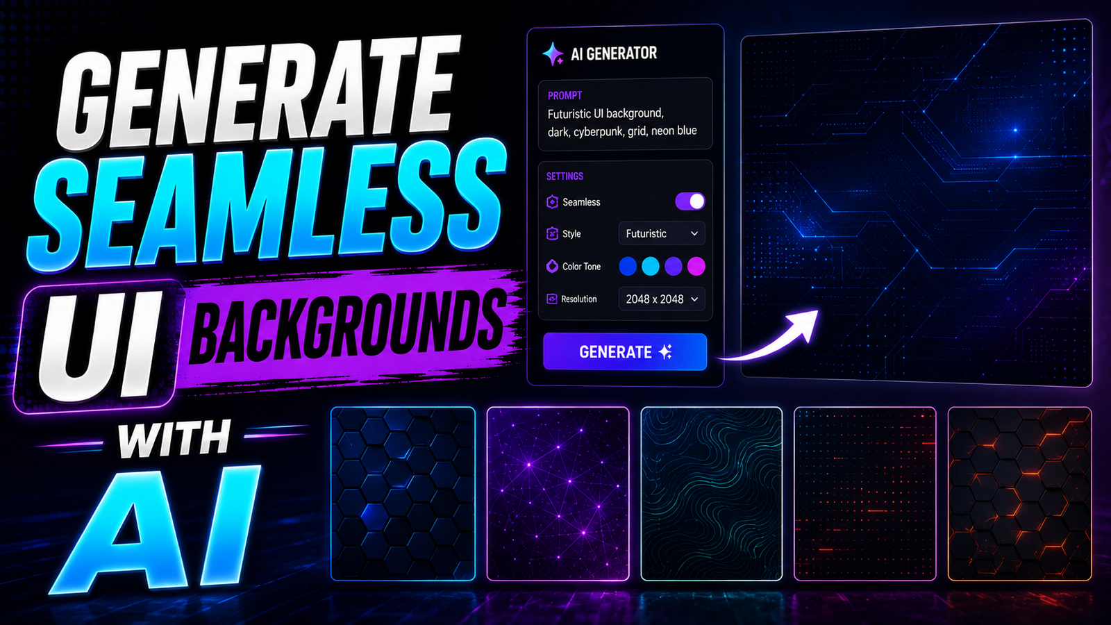 Generate Seamless UI Backgrounds with AI