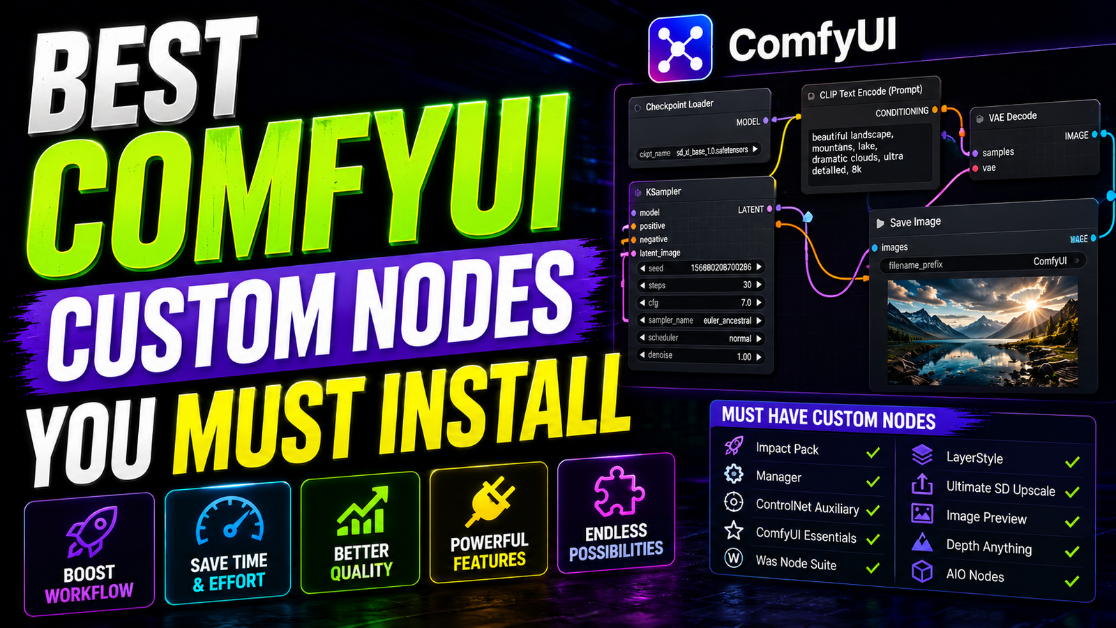Best ComfyUI Custom Nodes